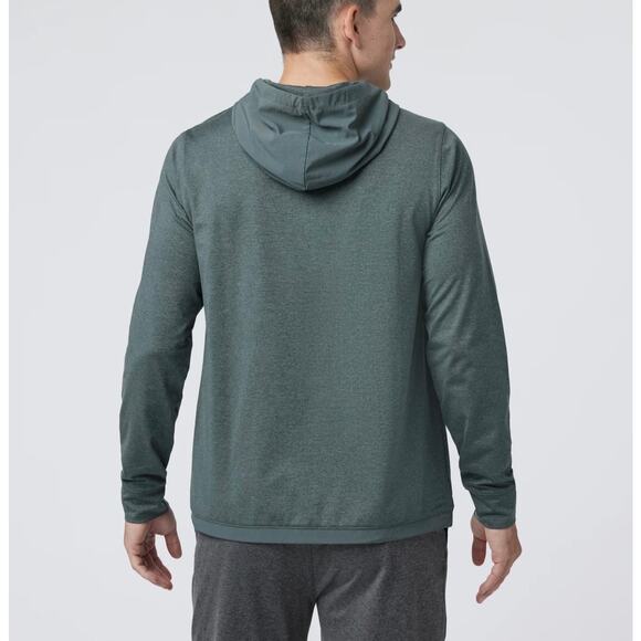 Vuori Sunday Element Hoodie Kashmir Green Heathered Pullover Mens M - Picture 6 of 13